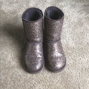 Ugg classic leopard print boots